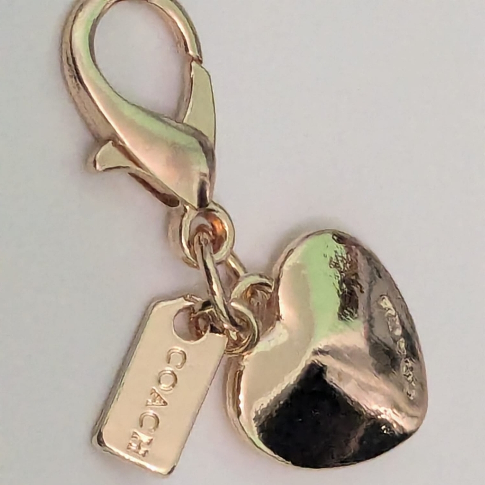 Coach Heart Keychain